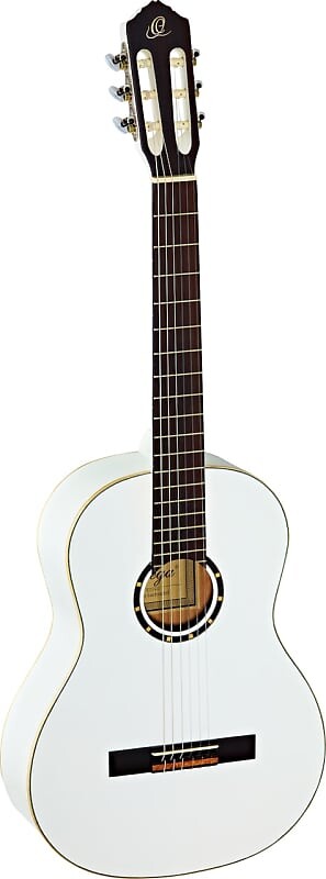 

Акустическая гитара Ortega Guitars R121WH Family Series Nylon 6-String Guitar w/ Free Bag, Spruce Top and Mahogany Body, White Gloss