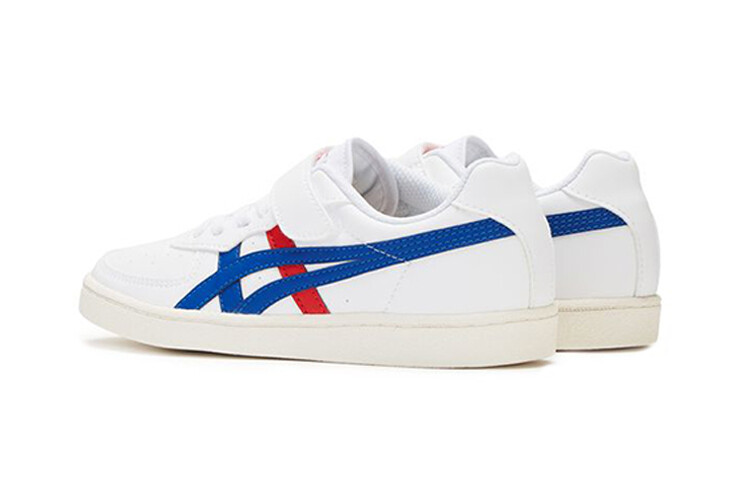 Детские кроссовки для скейтбординга GSM PS Low-top белые/синие/красные Onitsuka Tiger — фото 4