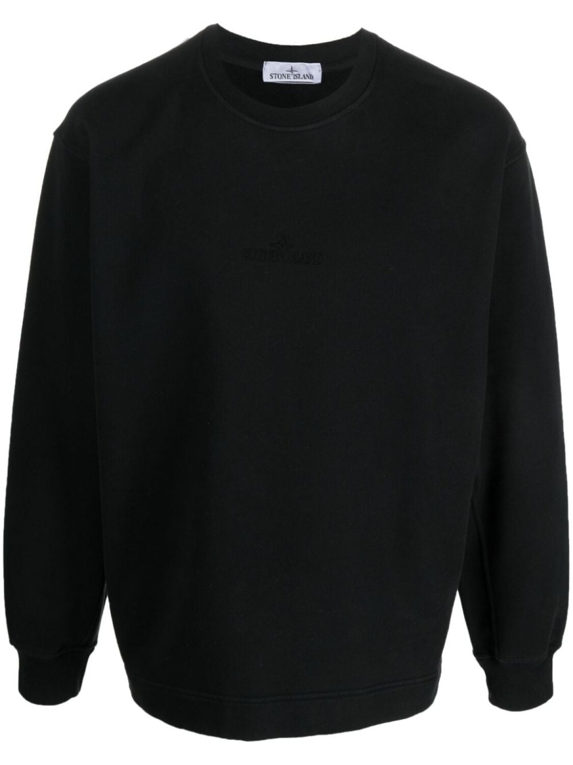 

Stone Island толстовка с вышитым логотипом, черный