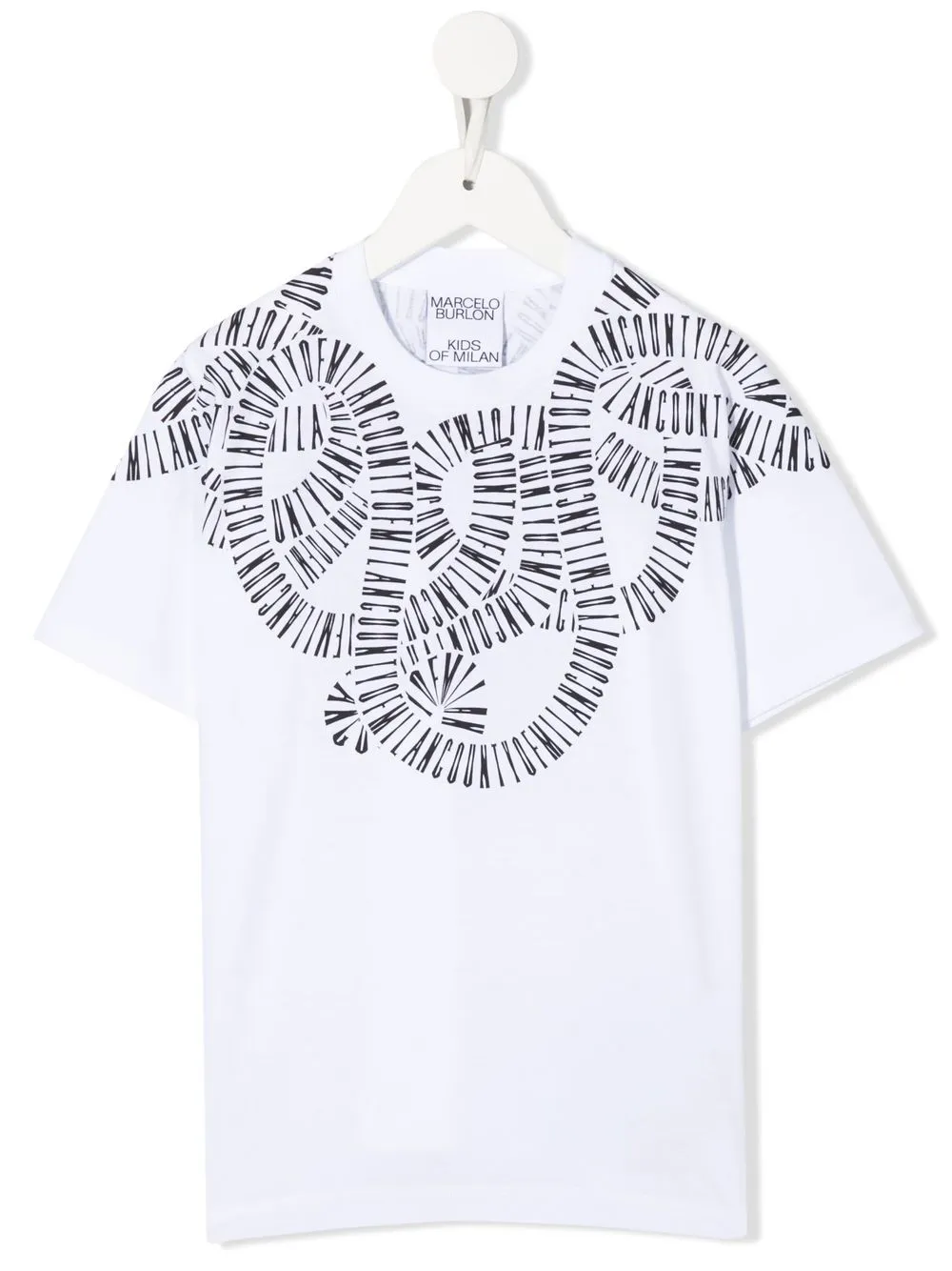 

Футболка с логотипом Marcelo Burlon County Of Milan Kids, белый