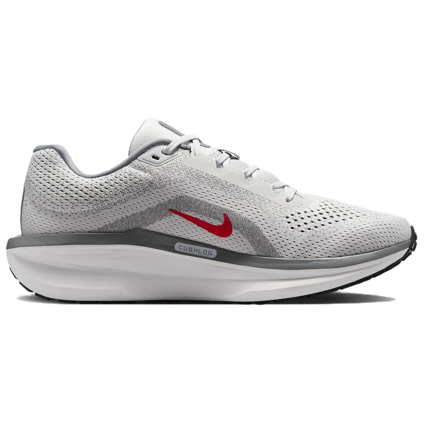 Nike Winflo 11 Photon Dust Smoke Grey Light Smoke Grey Fire Red, Дымчато-серый/Светло-дымчато-серый/Огненно-красный — фото 2