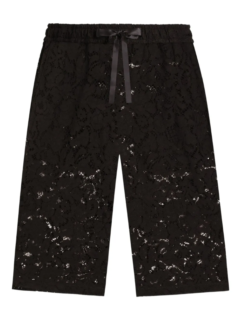 

Кружевные шорты с кулиской DOLCE & GABBANA, черный
