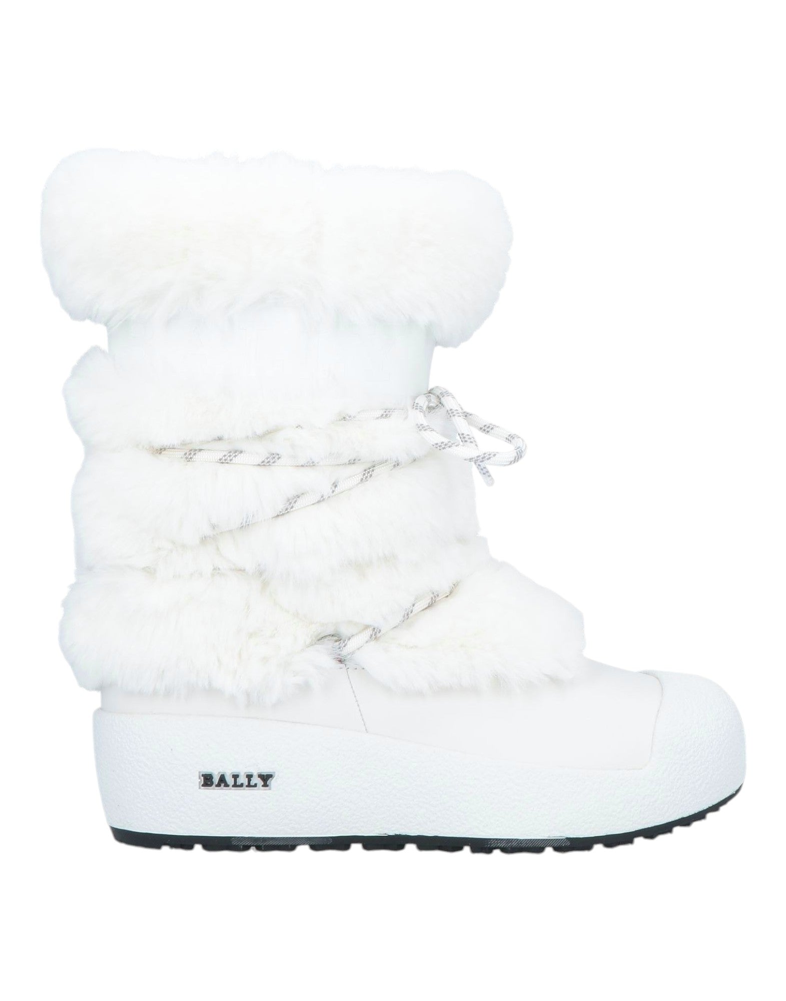 Ботильоны женские белые из кожи и меха Bally Galy 6234642 — фото 2