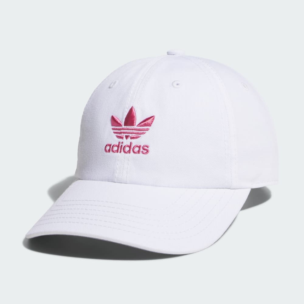 

Бейсболка Adidas Washed Relaxed Strap-Back Hat, цвет White/Pink Fusion