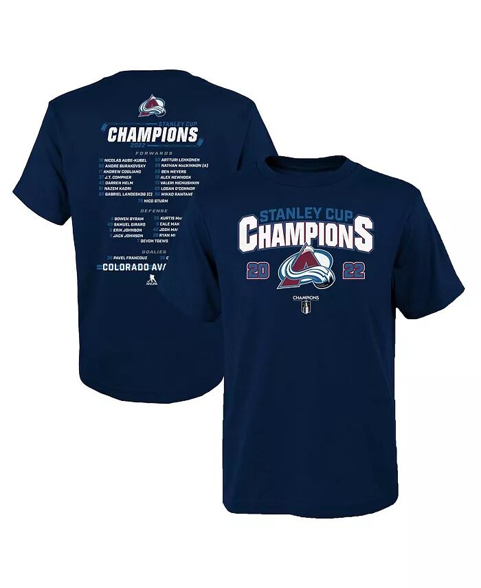 

Футболка состава чемпионов Кубка Стэнли 2022 года для юношей ВМС Colorado Avalanche Fanatics