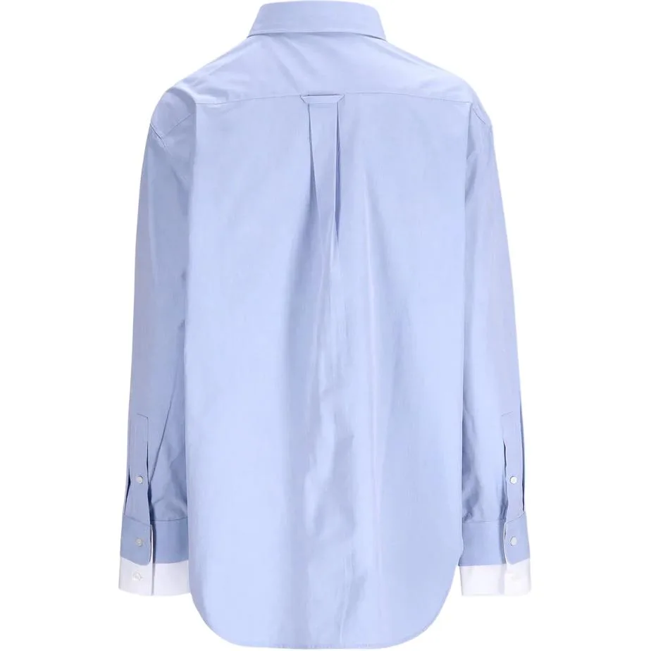 Acne Studios Рубашка Women's Light Blue Pointed Collar Straight Fit — фото 3