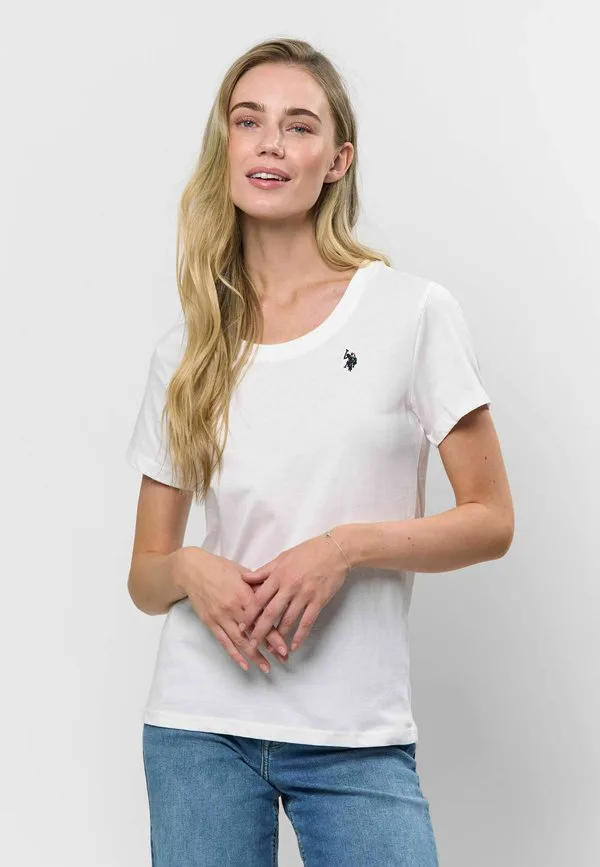 Простая футболка uwamy U.S. Polo Assn., Tap Shoe White — фото 2