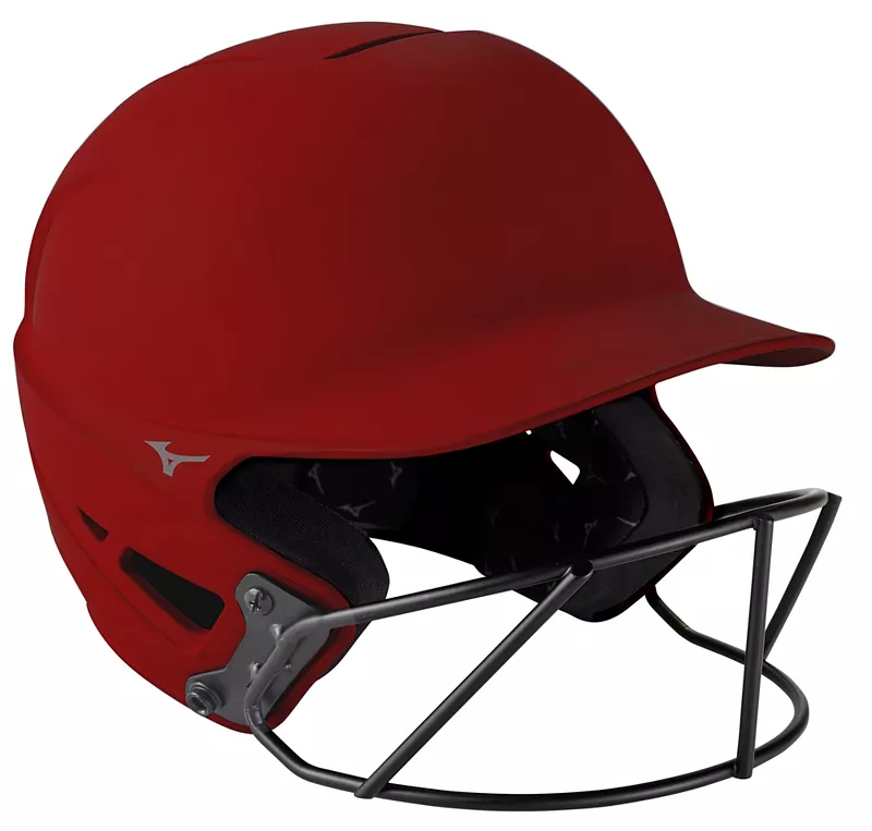 

Mizuno F6 Софтбольный шлем для ватина, цвет Cardinal