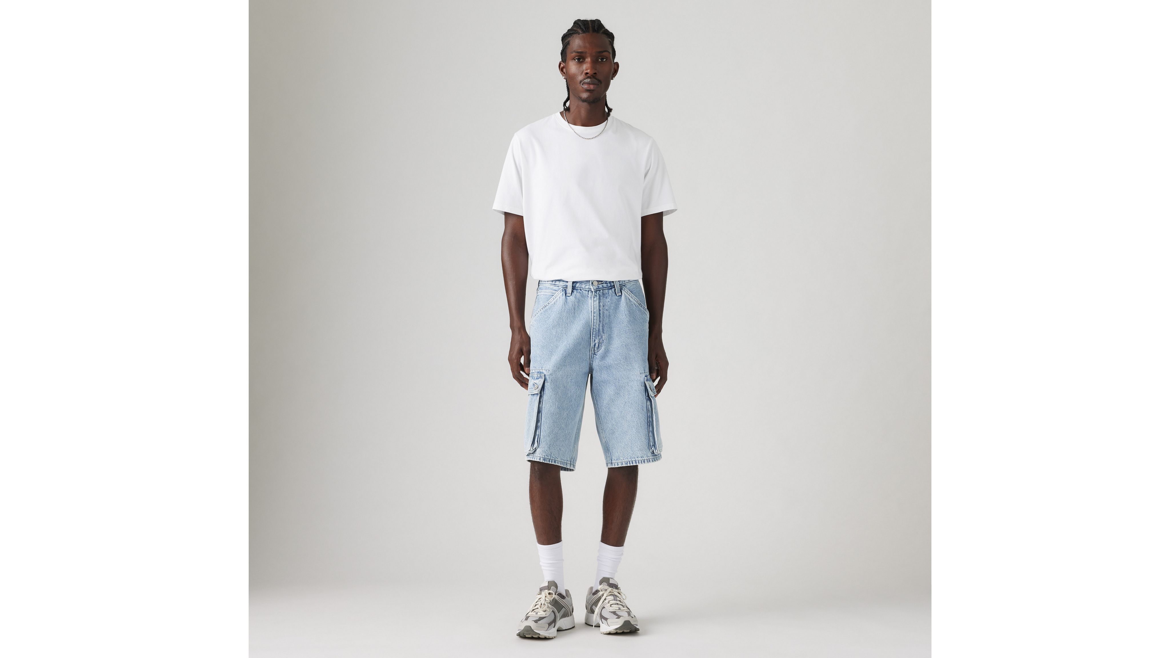 478 Мешковатые шорты Cargo 12 дюймов мужские Levi's, цвет My Pockets Full - Light Wash — фото 3