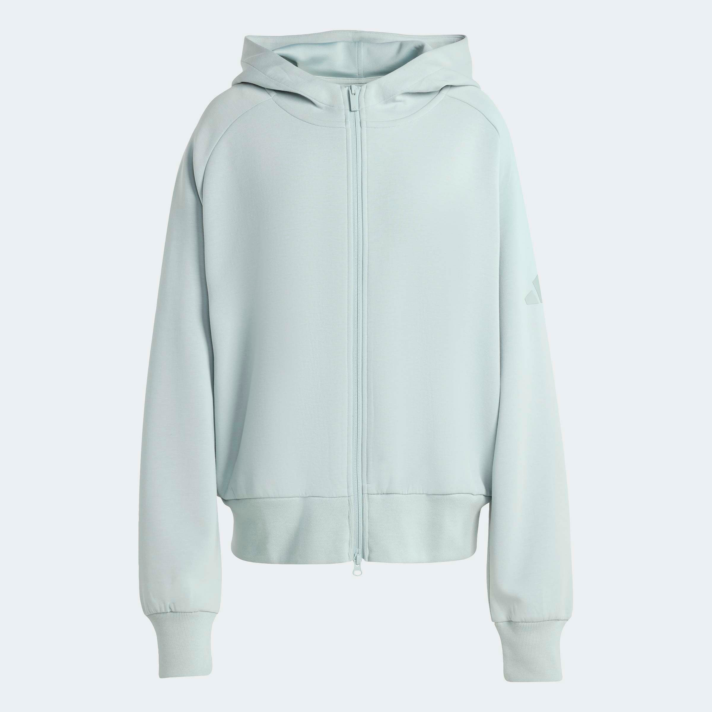 Adidas Sportswear Спортивный худи на молнии в мятном цвете — фото 2
