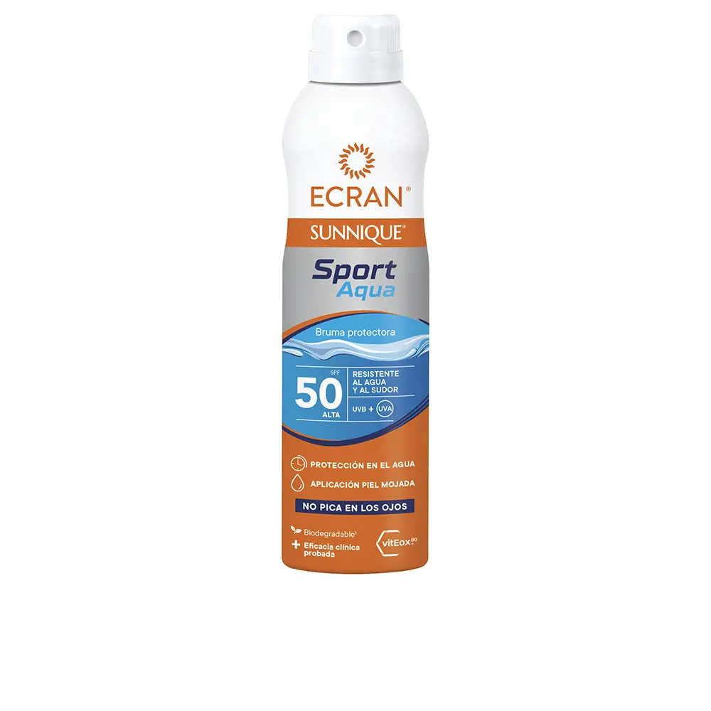 

Солнцезащитный крем Ecran sunnique sport aqua bruma spf50+ Ecran, 250 мл.