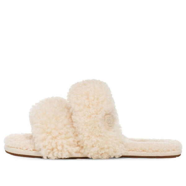 Тапочки макси кудрявые тапочки scuffetta Ugg, бежевый