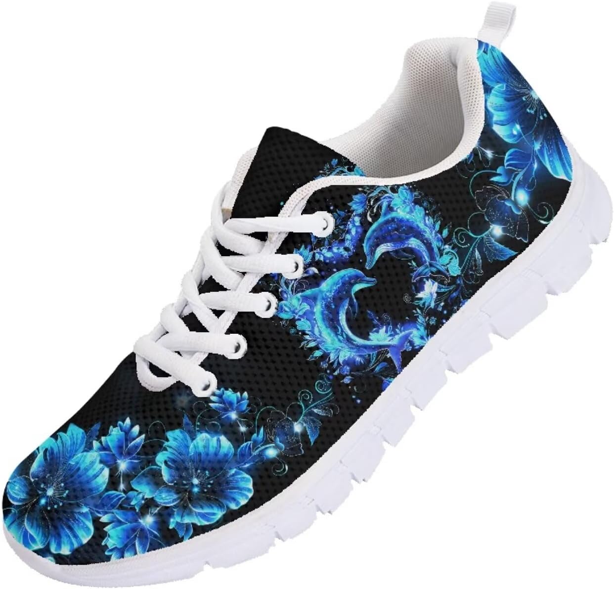 

Мужские кроссовки Funnydude с цветочным принтом, осенние, удобные, дышащие, для тенниса и тренировок, Dolphin