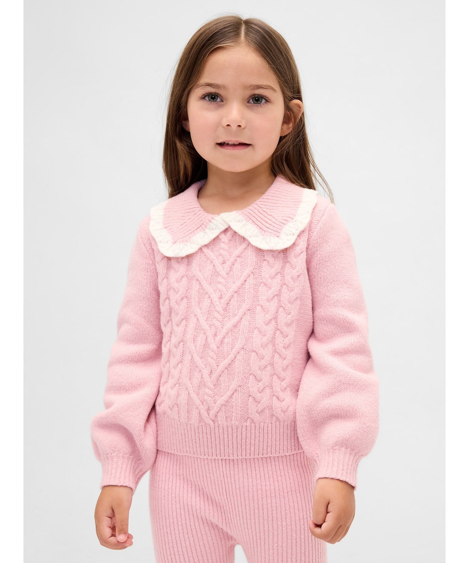 Свитер с воротником из кашемира (K)CashSoft (для малышей/младенцев) GAP, PURE_PINK