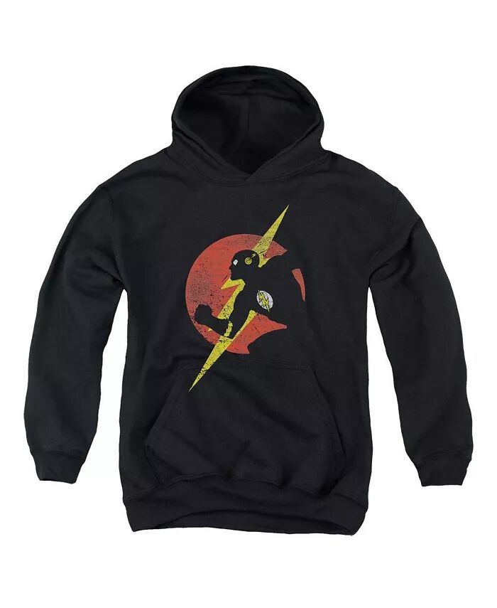 

Толстовка с капюшоном Boys of America Youth Flash Symbol Knockout Justice League, черный