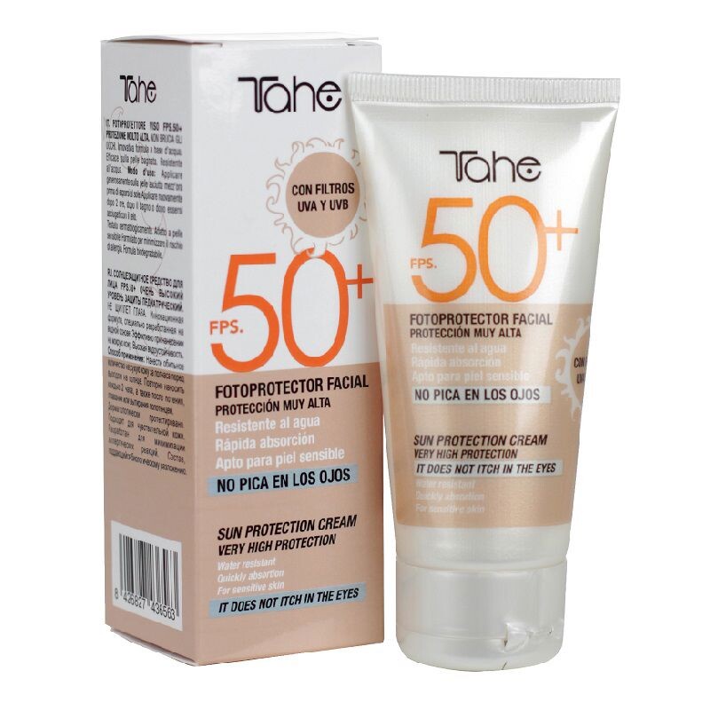 

Крем против пятен на коже Fotoprotector facial spf50+ Tahe, 50 мл