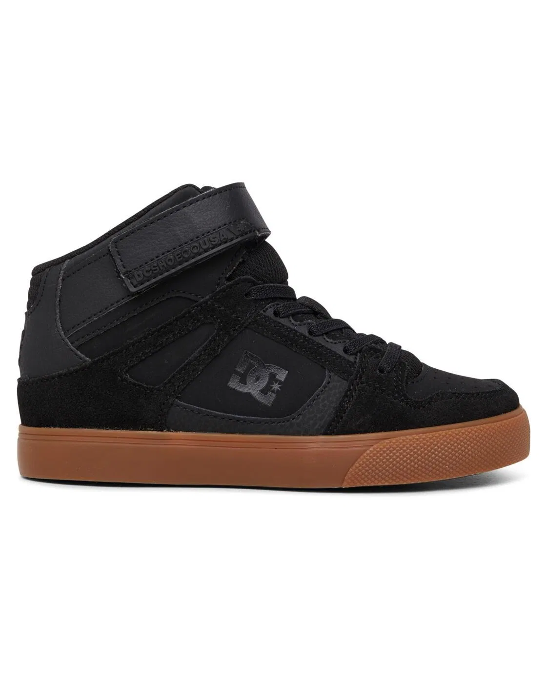 Детские кожаные кроссовки с высоким верхом PURE HIGH-TOP EV Dc Shoes, Schwarz — фото 2