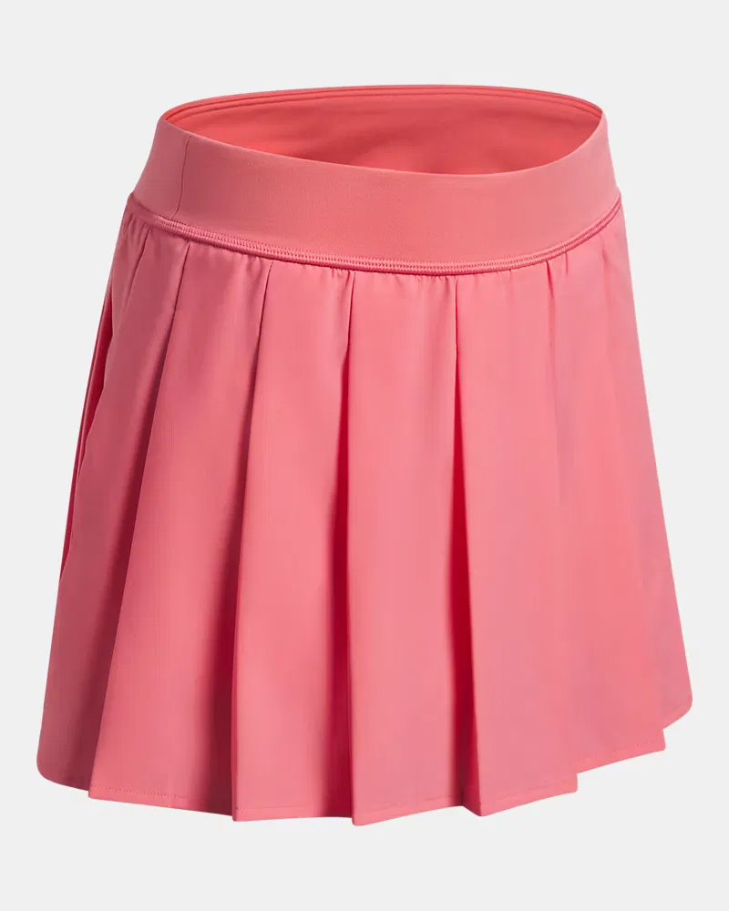 Юбка-шорты плиссированные 33 см со встроенными шортами UA Motion Pleated UnderArmour, Bittersweet Pink/Posh Pink — фото 3