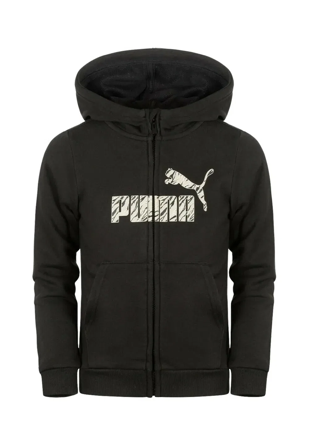 Толстовка Ess с животным принтом, цвет 01 - на молнии Puma, Black