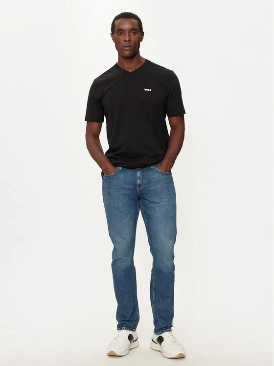 Футболка regular fit Tee V Boss, черный — фото 2