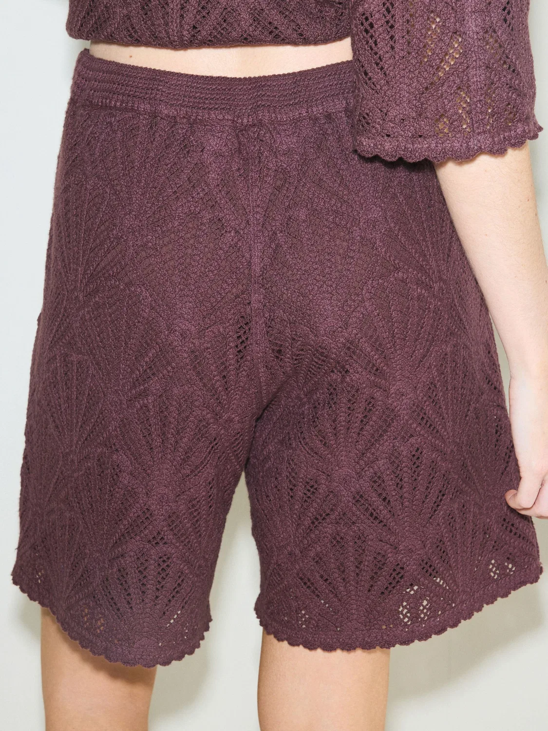 Шорты-бермуды с ракушечным узором, Chocolate Brown Next — фото 3
