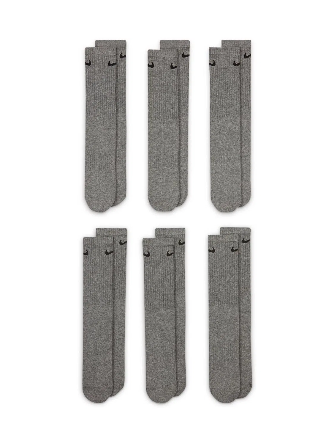 Носки Nike Everyday Cushioned Crew, серый — фото 3