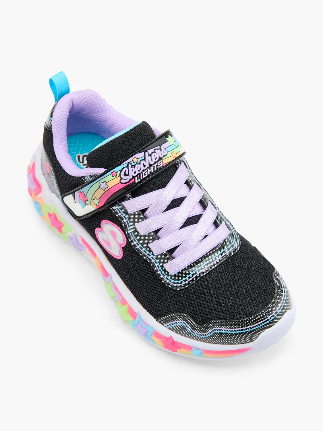 Детские кроссовки со светодиодами Skechers ETERNAL HEARTLIGHTS, черный — фото 2