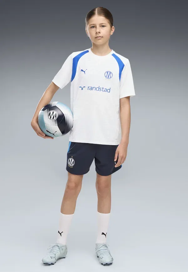 Футболка с влагоотводом Olympique de marseille trainingstrikot unisex Puma, White, Team Royal, белый