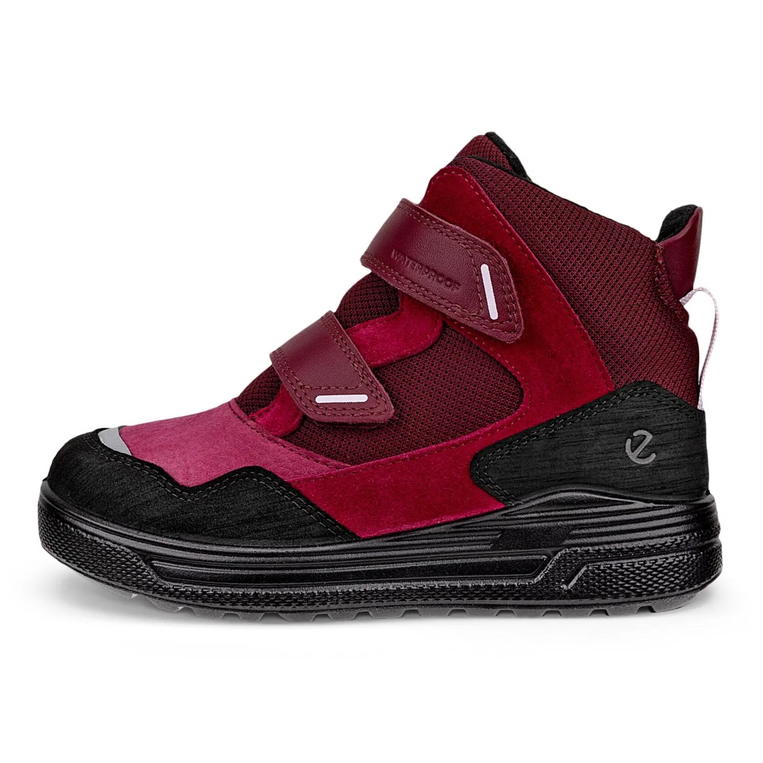 Детские зимние ботинки на липучке Urban Snowboarder Ecco, Black/Red — фото 4