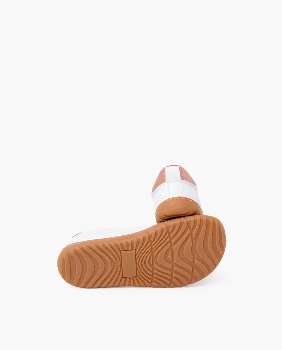 Детские кроссовки для девочек с широкой колодкой Pisamonas, Beige — фото 3