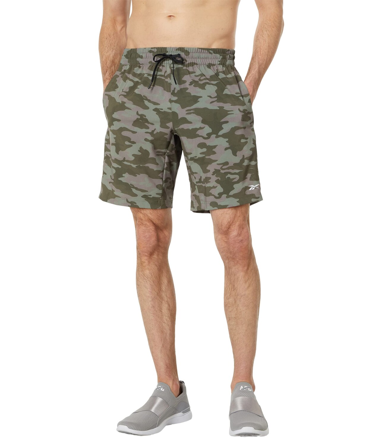 

Шорты Reebok, Workout Ready Camo All Over Print Shorts