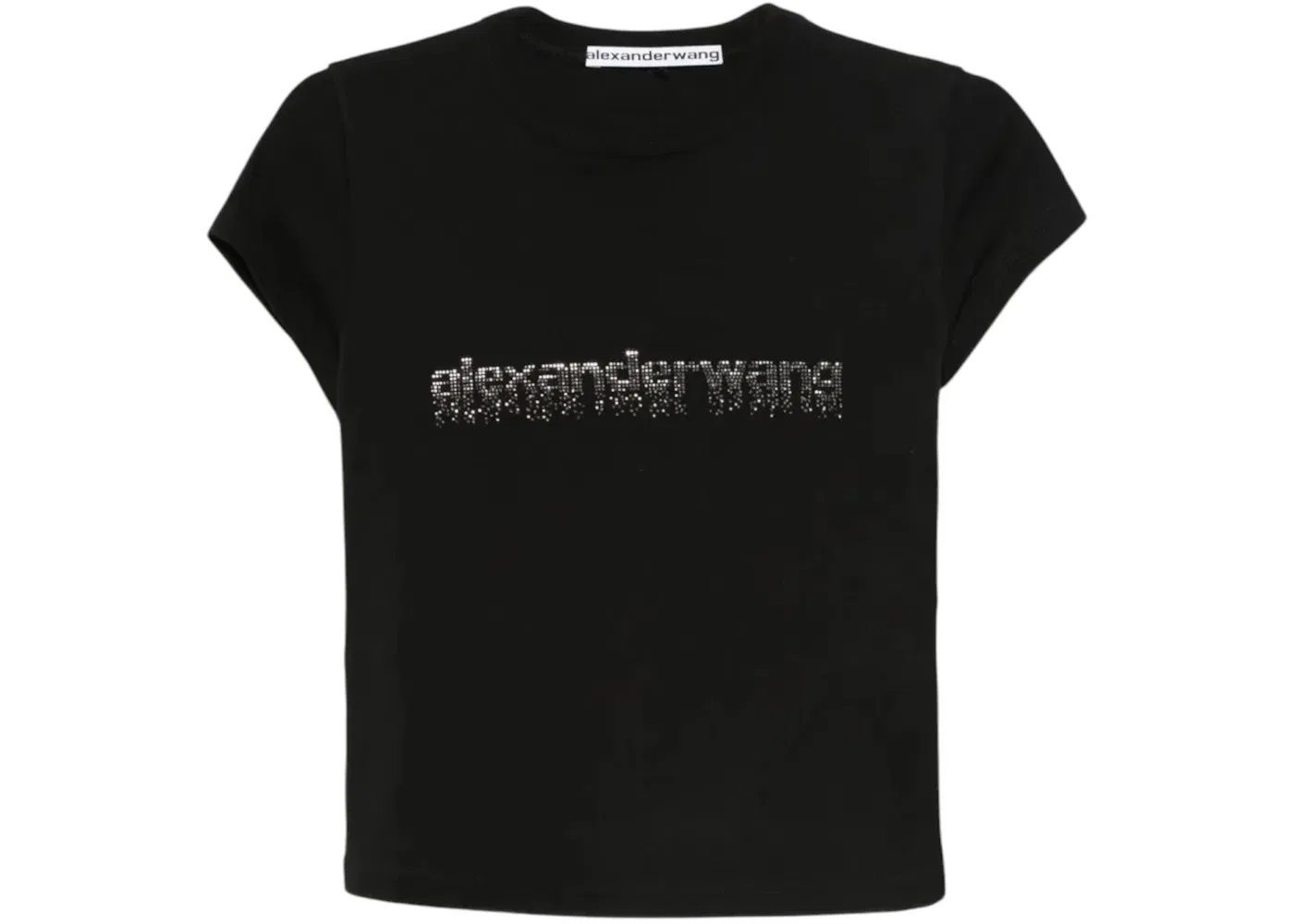 Женская футболка с принтом Hotfix Graphic Baby Tee Alexander Wang, Black