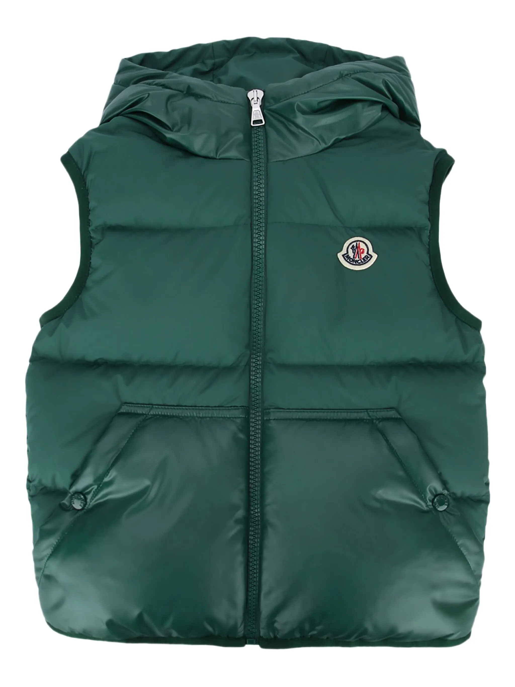

Дутый жилет Voldan с капюшоном Moncler Enfant, зеленый