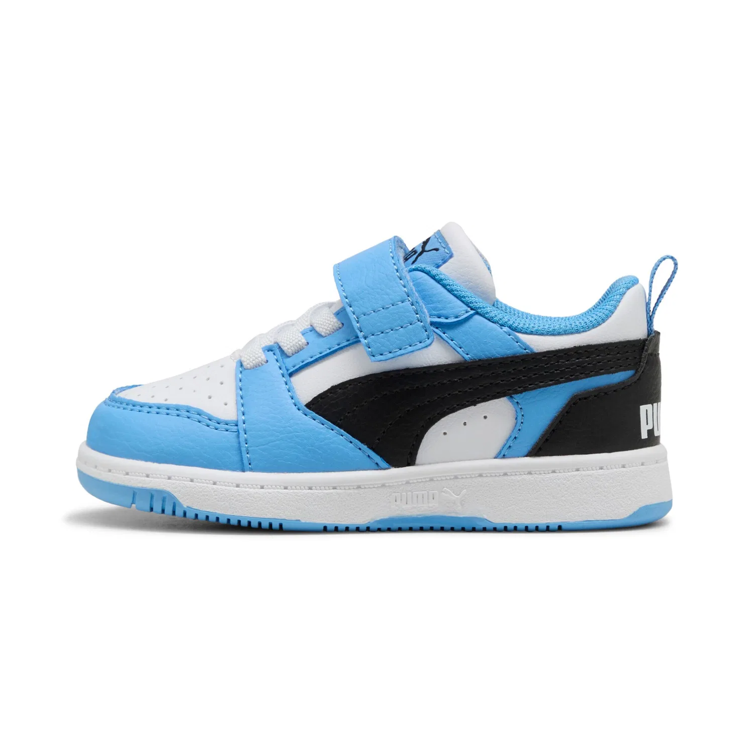 Детские кроссовки с низким верхом Rebound v6 PUMA, Team Light Blue/PUMA Black/PUMA White — фото 2