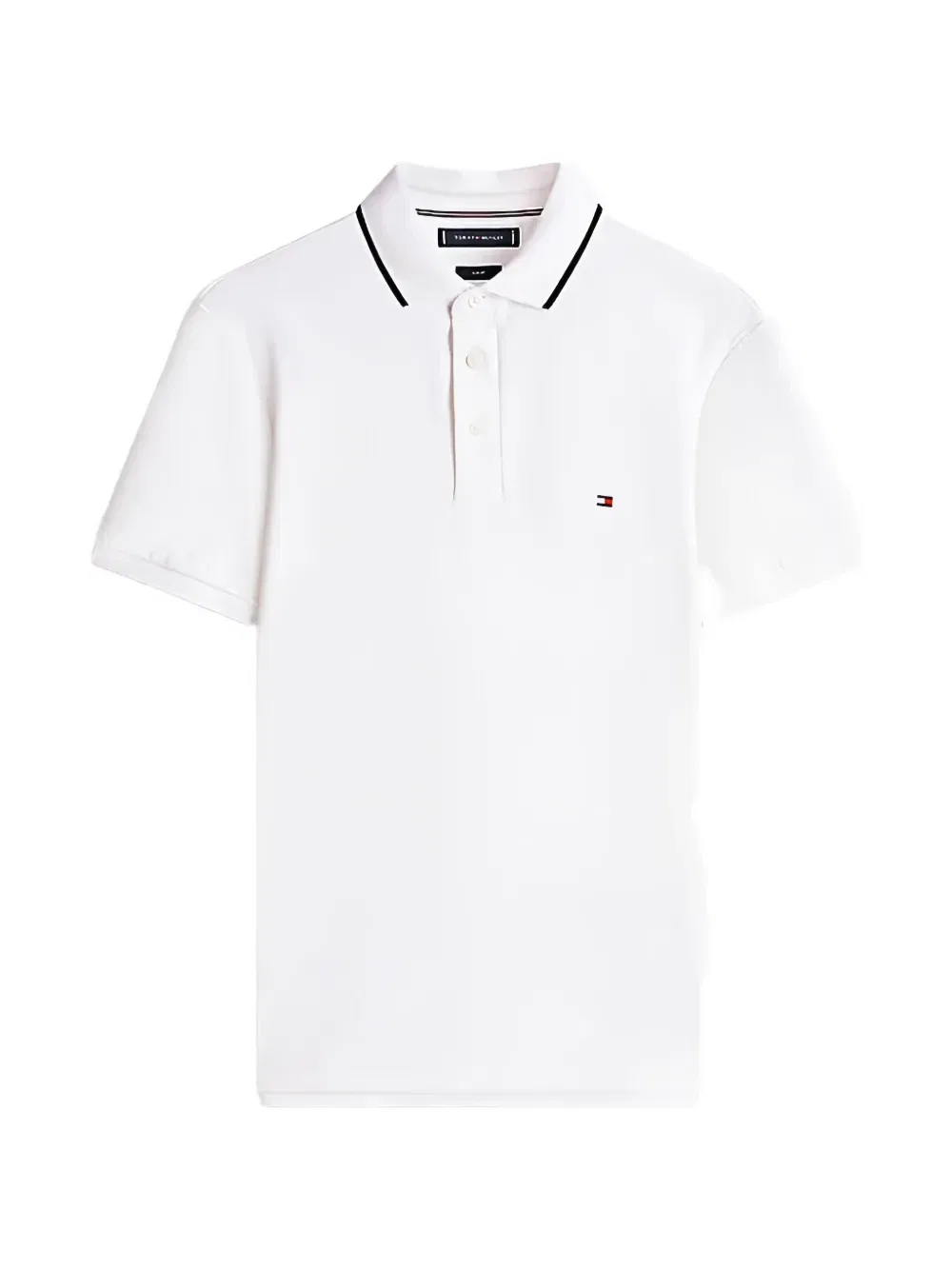 Поло-рубашка с отделкой, приталенный крой Tommy Hilfiger, белый