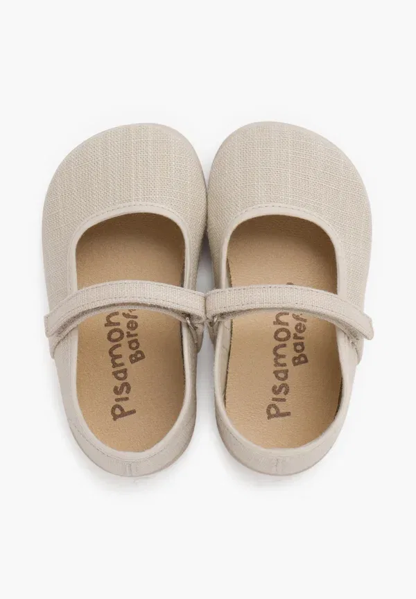 Балетки текстильные Ligero cierre adherente - ankle strap ballet pumps Pisamonas, Crudo — фото 3