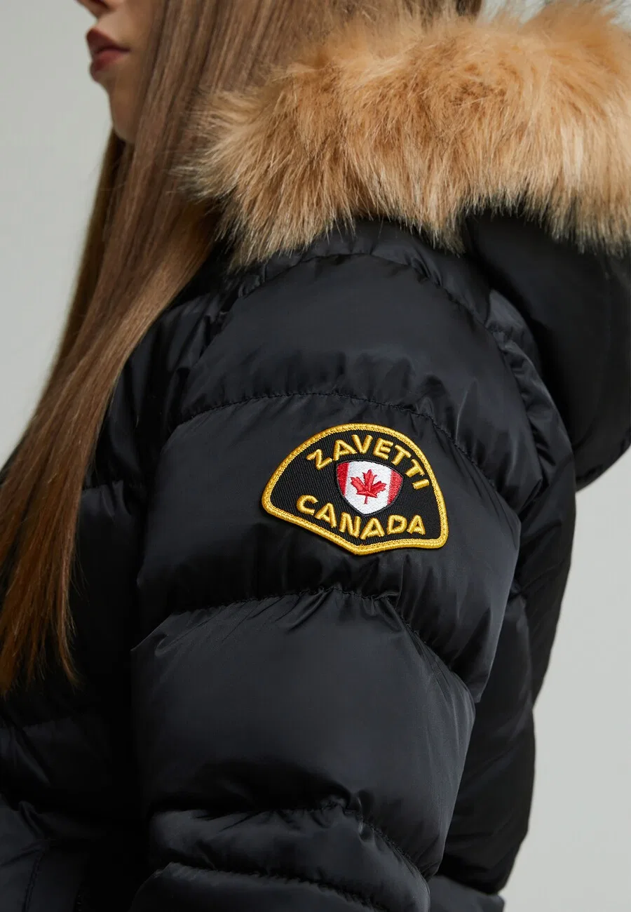 Зимняя куртка Zavetti Canada 'Allessia' черного цвета — фото 3