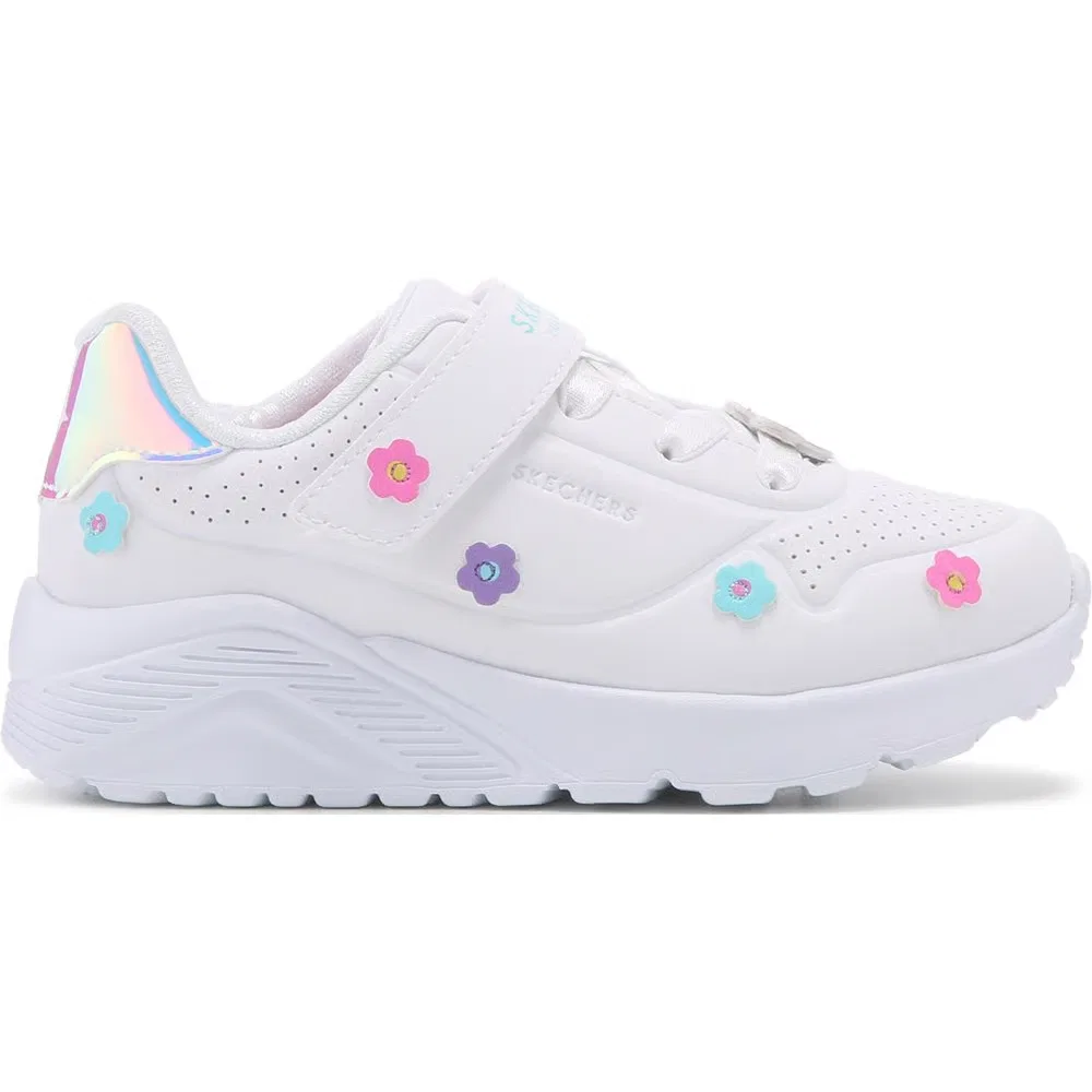 Детские кроссовки Street Uno для малышей Skechers, White/Flowers — фото 2