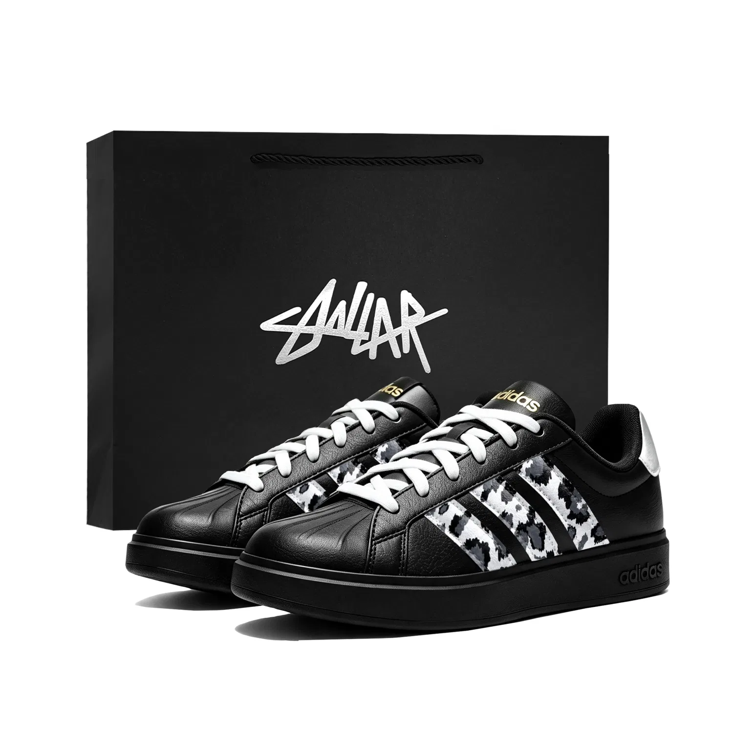 Детские скейтбординг-кроссовки Street Talk Adidas, Black Silver
