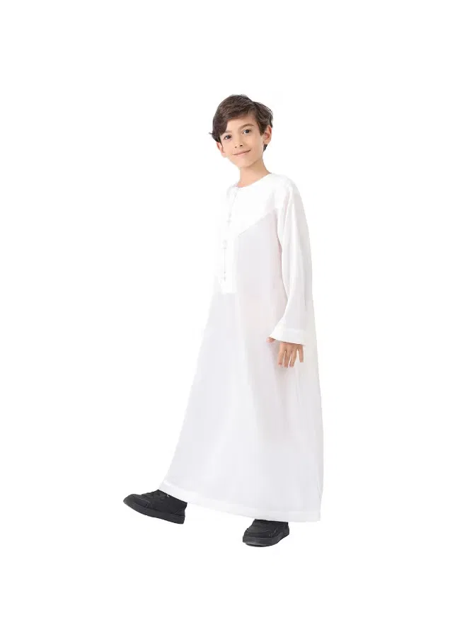 Халат с длинным рукавом Kaftan Robe Nibeminent, белый — фото 3