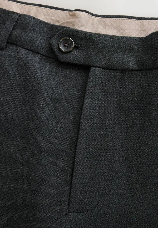 Брюки из льна с хлопком Trousers Next, черный — фото 2