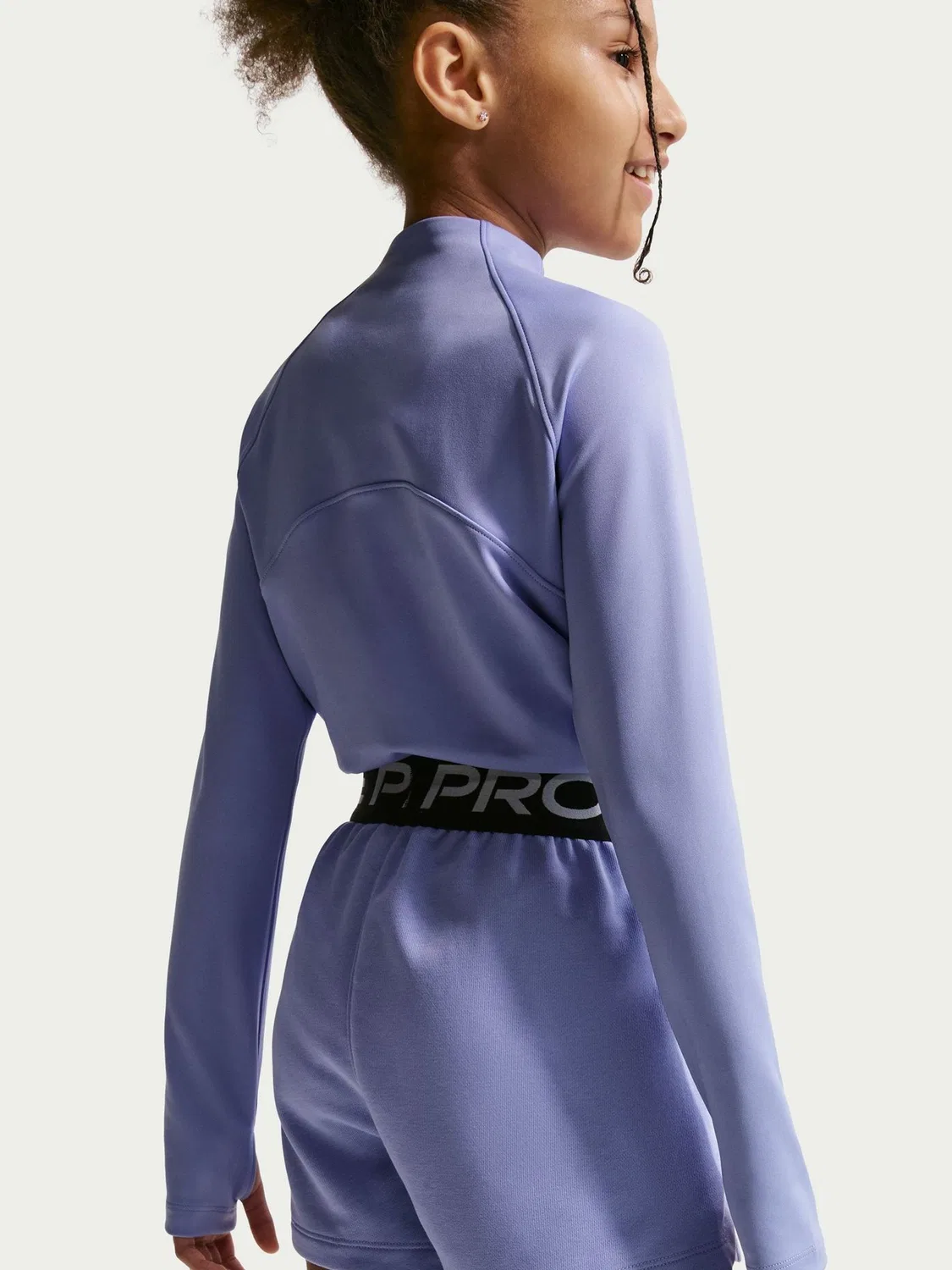 Шорты Nike Pro Dri-FIT Fleece, фиолетовые — фото 4