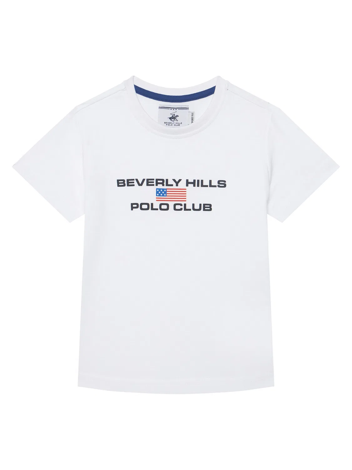 Футболка стандартного кроя для мальчика Beverly Hills Polo Club, белый — фото 4