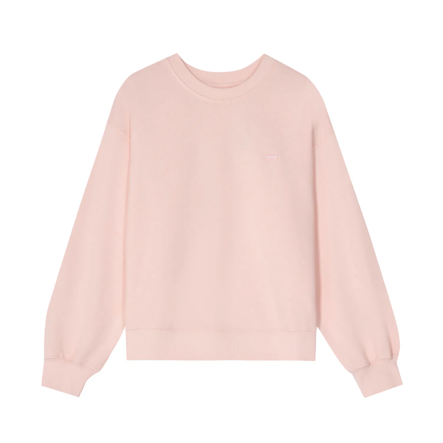 Женский свитшот с круглым вырезом прямого кроя Pink Levis, Pink