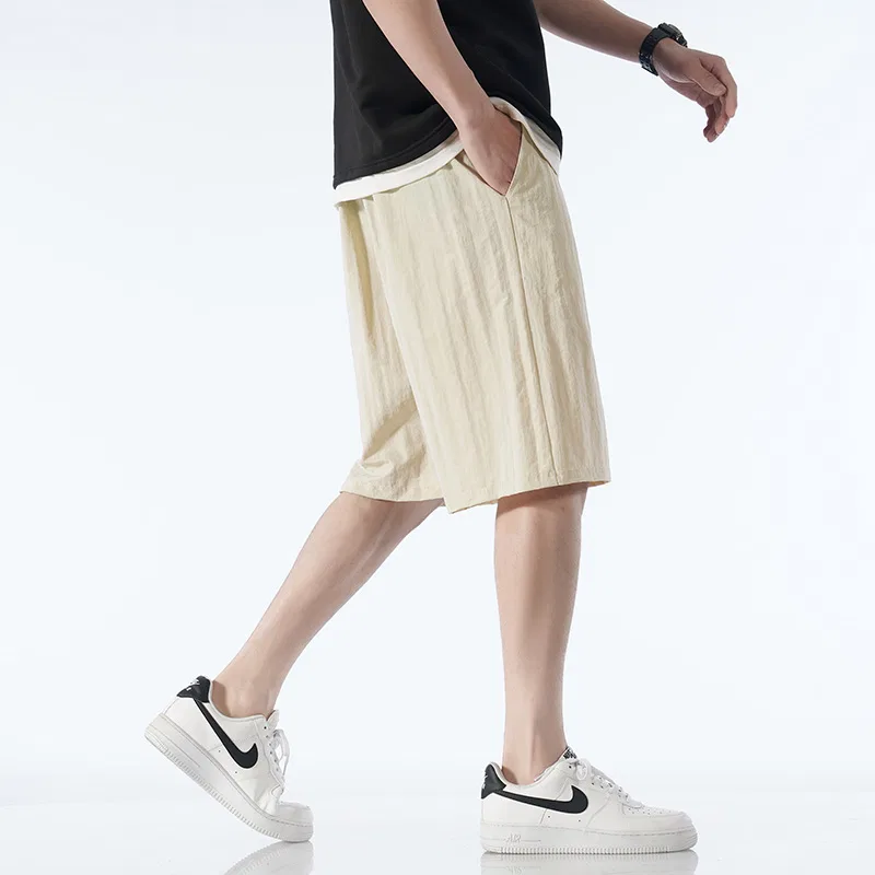 Детские шорты свободного кроя Casual Shorts Unisex Thin Straight Fit Pants, Beige Yellow (DIY Badge), WARRIOR — фото 3