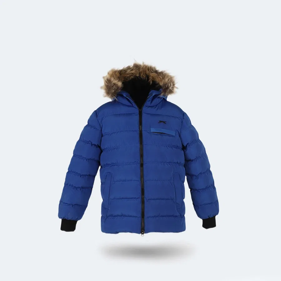 Детская куртка с капюшоном, утепленная, модель Calisto New, Slazenger, Голубой