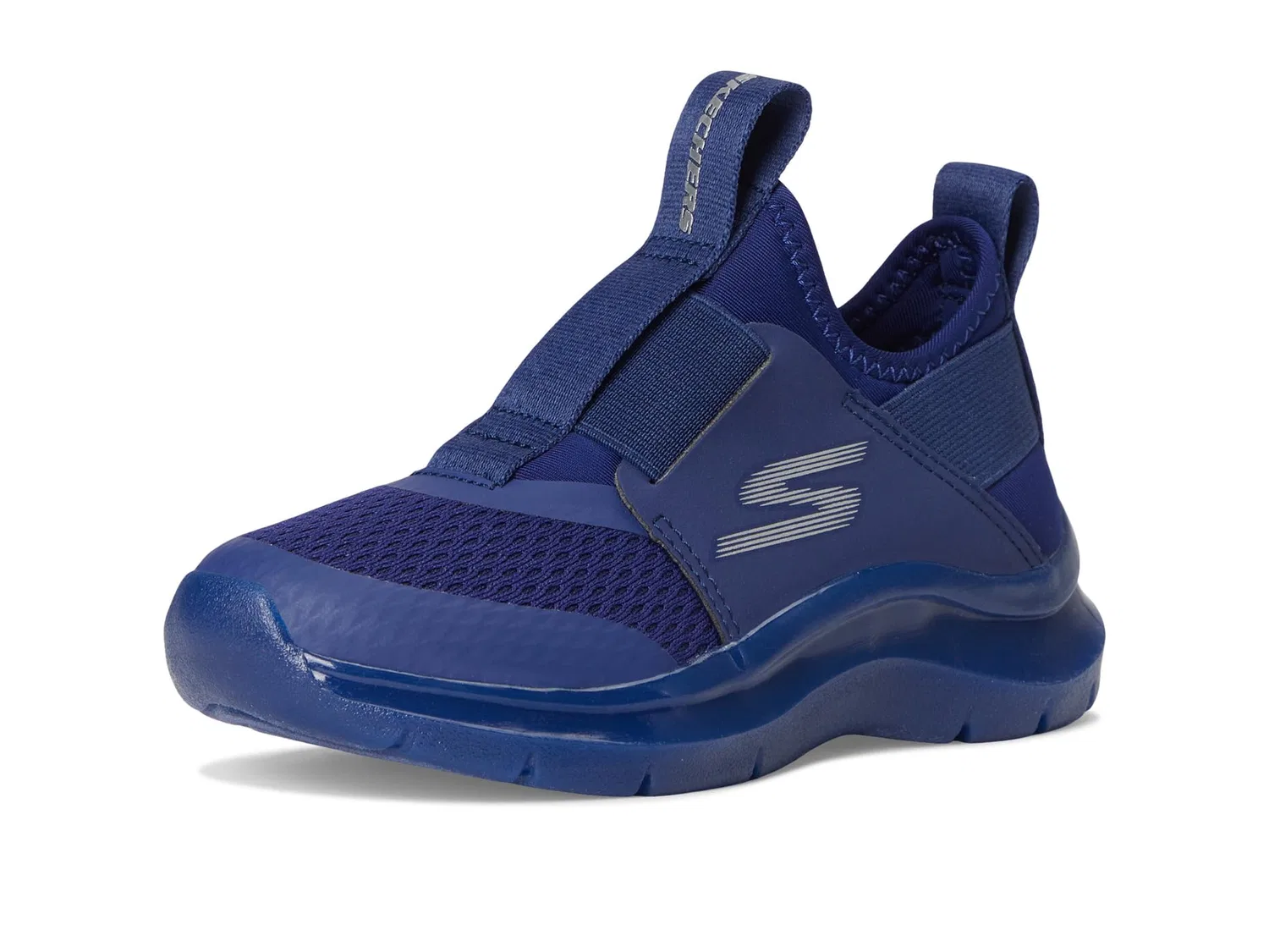 Детские кроссовки для мальчиков с принтом Skech Fast Ice Skechers, Navy — фото 2