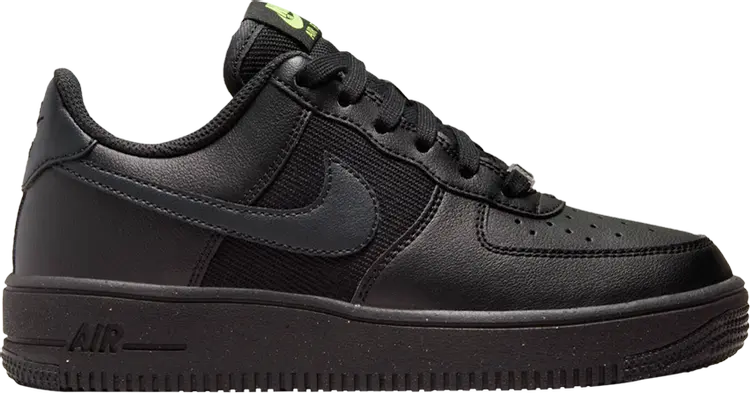 Кроссовки Nike Air Force 1 Crater Next Nature GS 'Black Off Noir Speckled', черный — фото 2