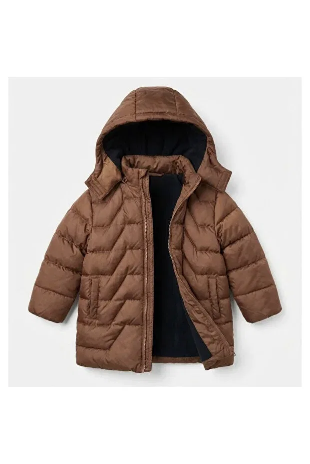 Детское пальто для девочек с капюшоном Nanica, Beige