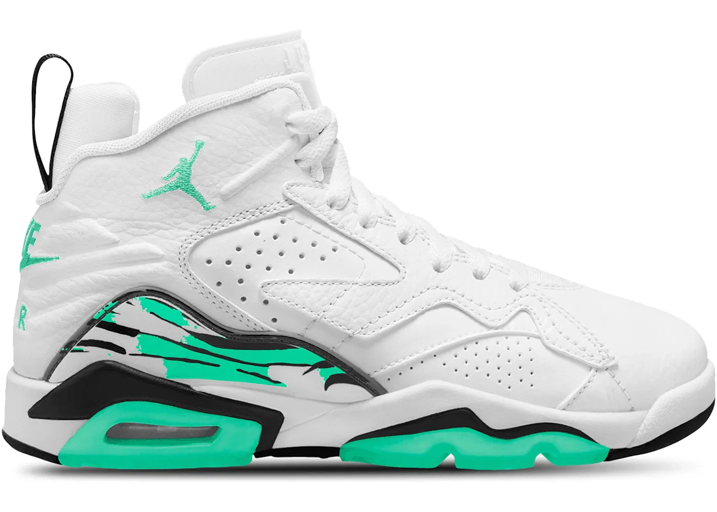 Детские кроссовки Lifestyle Jordan MVP Jordan, White/Black/Green Glow